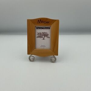 Special Moments Meow‎ Cat Photo Frame Wood Novelty Picture Holder 2.5x3.5